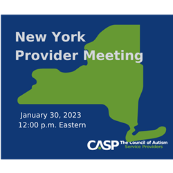 New York Provider Meeting - January 2023