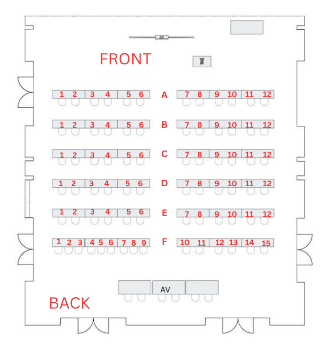 2026 Advanced BSA Pick a Seat Diagram