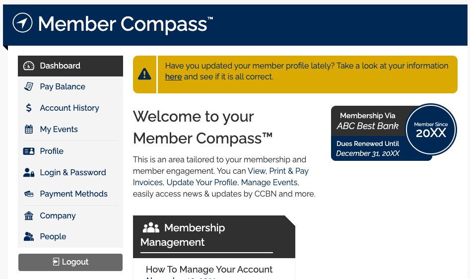 Member Compass Example