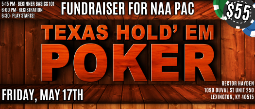 PAC Fundraiser- Texas Hold'em!