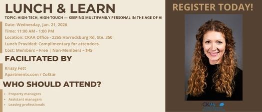 Lunch & Learn: High-Tech, High-Touch — Keeping Multifamily Personal in the Age of AI