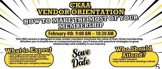 Vendor Member Orientation 