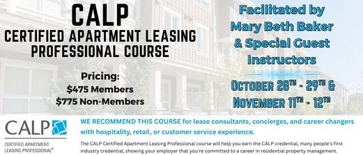 CALP - Certified Apartment Leasing Professional