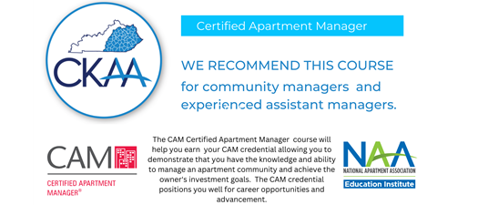 CAM - Certified Apartment Manager