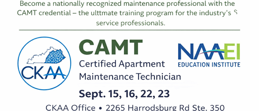 Certified Apartment Maintenance Technician (CAMT)
