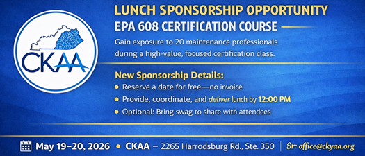 EPA 608 - Lunch Sponsorships