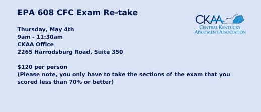 EPA 608 CFC Exam Re-Take