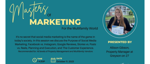 Masters of Marketing for the Multifamily World
