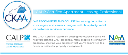 CALP - Certified Apartment Leasing Professional