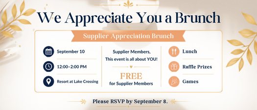We Appreciate You a Brunch - Supplier Appreciation