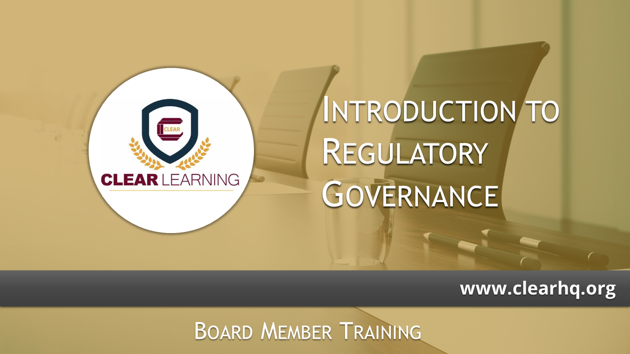 Introduction to Regulatory Governance Logo