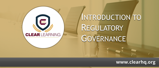 Fall 2024 Introduction to Regulatory Governance 5 Module Webinar Series