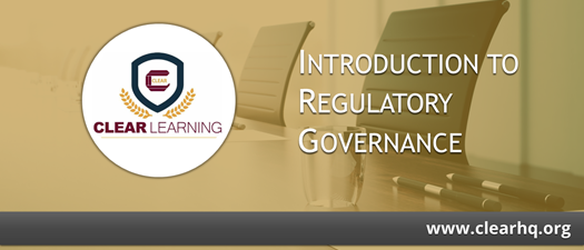 2026 Introduction to Regulatory Governance 5 Module Webinar Series