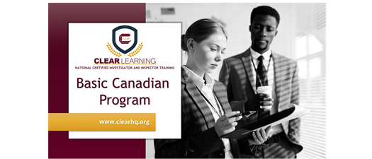 Online National Certified Investigator/Inspector Training (NCIT) Canadian Basic