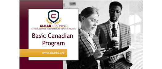 National Certified Investigator/Inspector Training (NCIT) - Canadian Basic Program - August 2026