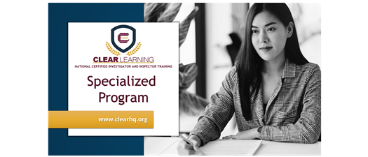 CLOSED Nat'l Certified Investigator/Inspector Training (NCIT) - Specialized - LARA