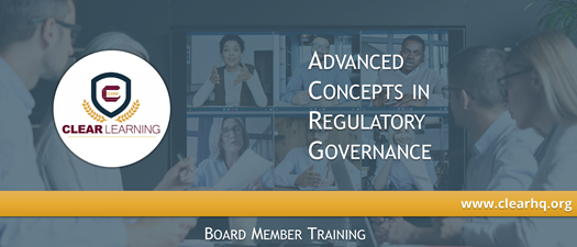 Virtual Advanced Concepts in Regulatory Governance - August 2023
