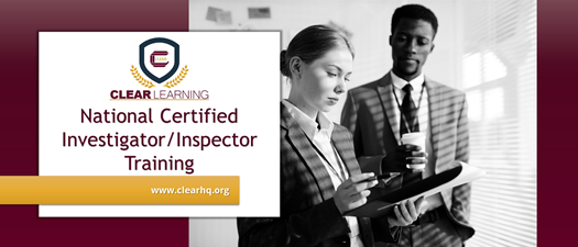 Online National Certified Investigator/Inspector Training (NCIT) US Basic - August 2026 Program