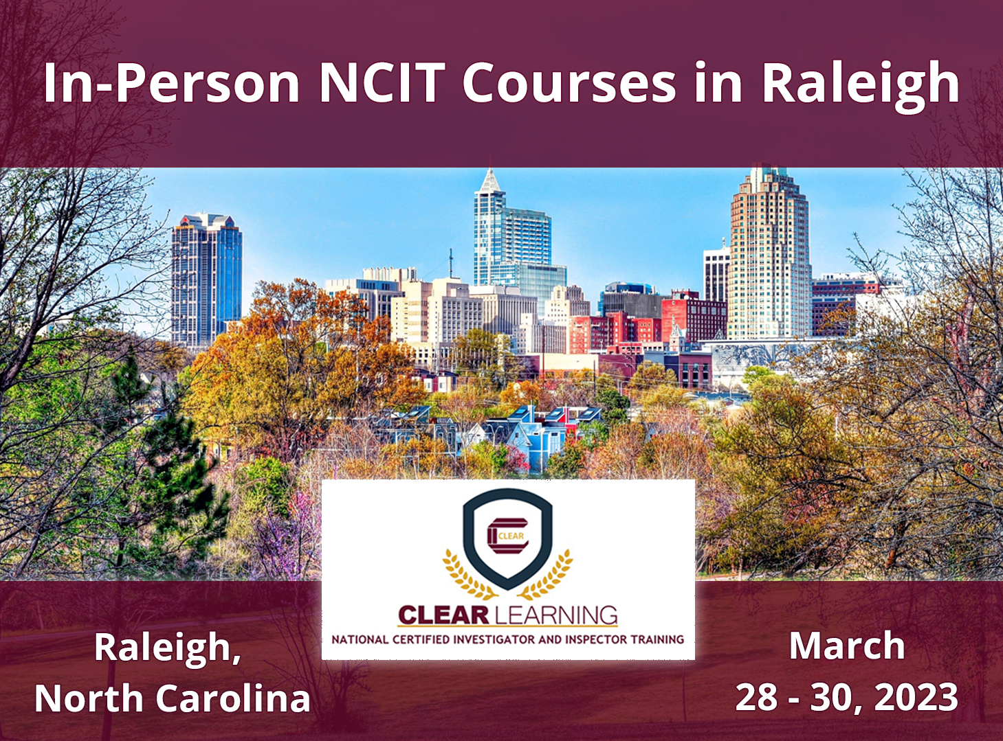 In-Person NCIT Courses