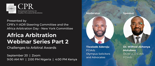 Africa Arbitration Webinar Series