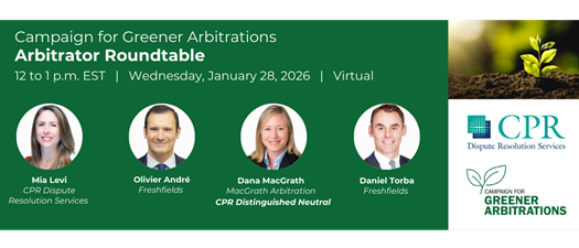 Campaign for Greener Arbitrations - Arbitrator Roundtable