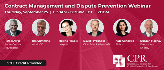Contract Management and Dispute Prevention Webinar