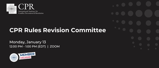 CPR Rules Revision Committee