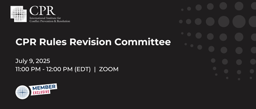 CPR Rules Revision Committee