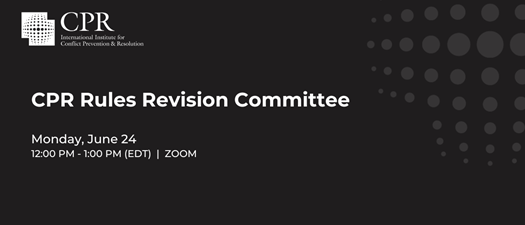 CPR Rules Revision Committee