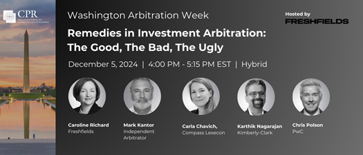 Remedies in Investment Arbitration: The Good, The Bad, The Ugly