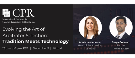 Evolving the Art of Arbitrator Selection: Tradition Meets Technology