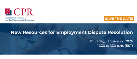 New Resources for Employment Dispute Resolution