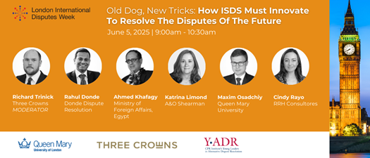 Old Dog, New Tricks:  How ISDS Must Innovate To Resolve The Disputes Of The Future