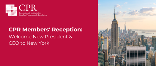 CPR Members' Reception: Welcome New President & CEO to New York