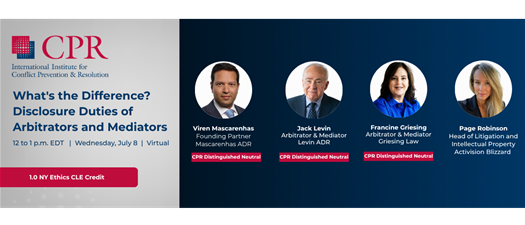 What's the Difference? Disclosure Duties of Arbitrators and Mediators