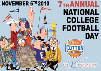 CoSIDA partners with National College Football Day (Nov. 6) in support of The V Foundation for Cancer Research