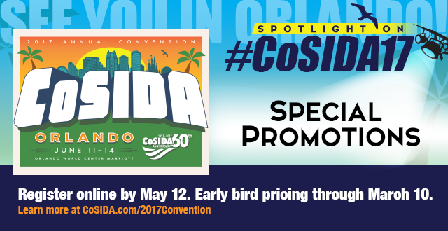 #CoSIDA17 Convention InSIDer: Special Promotions For CoSIDA Attendees