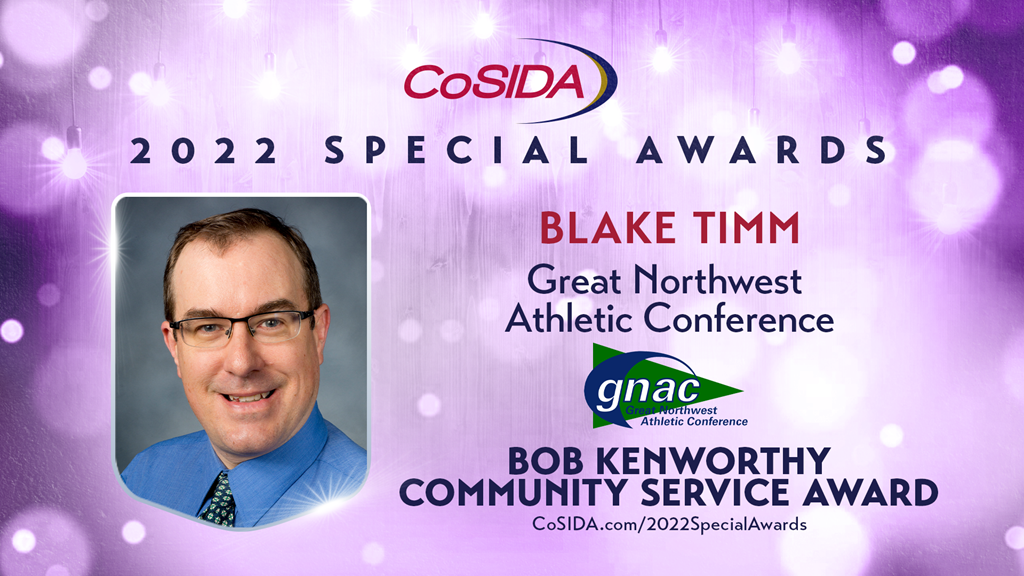 2022 Special Awards Salute: Blake Timm (GNAC), Bob Kenworthy Community Service Award