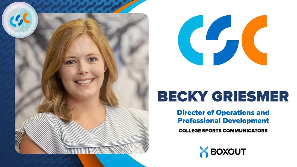 Becky Griesmer joins College Sports Communicators staff; additional committee structure changes announced