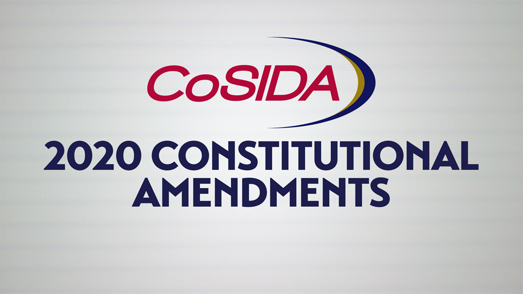 2020 Proposed CoSIDA Constitutional Amendments