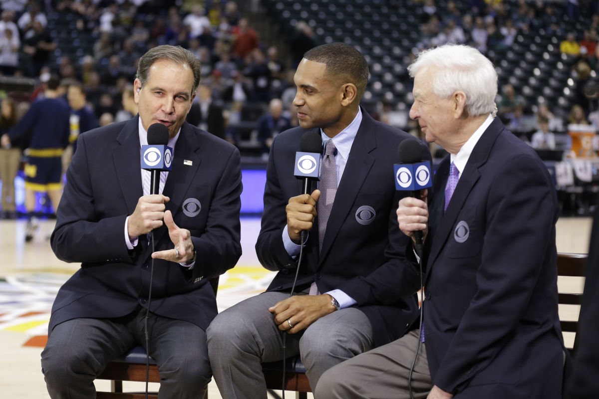 Emmy-Winning Broadcaster Jim Nantz: Nantz photo at 2017 Final Four