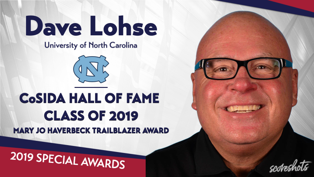 2019 Special Awards Salute: Dave Lohse (North Carolina), CoSIDA Hall of Fame and Mary Jo Haverbeck Trailblazer Award