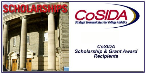 CoSIDA announces 2012-13 undergraduate, graduate and graduate scholarship winners and graduate internship grant