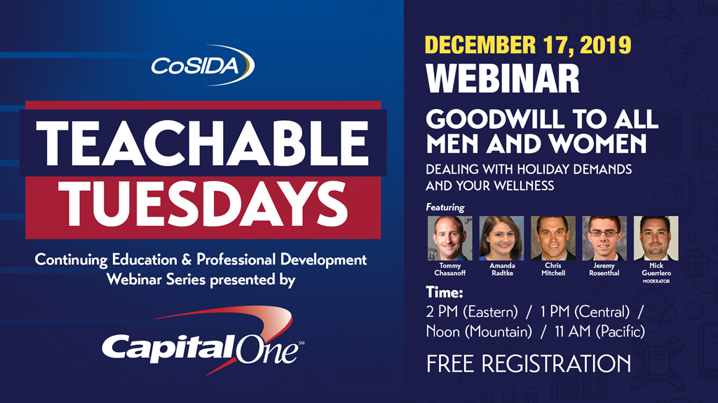 Join Us On December 17: Capital One Teachable Tuesdays Webinar: Dealing With Holiday Demands and Your Wellness