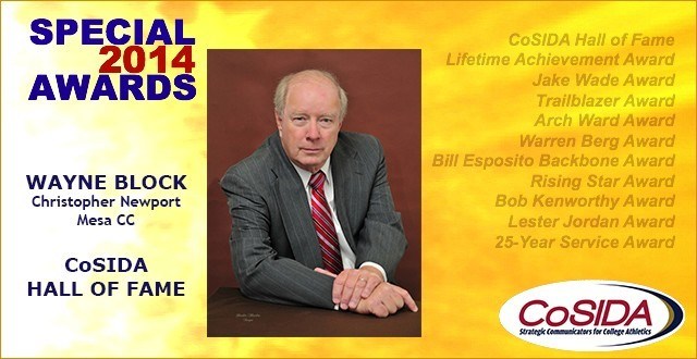 Special Awards Salute: Hall of Fame inductee Wayne Block