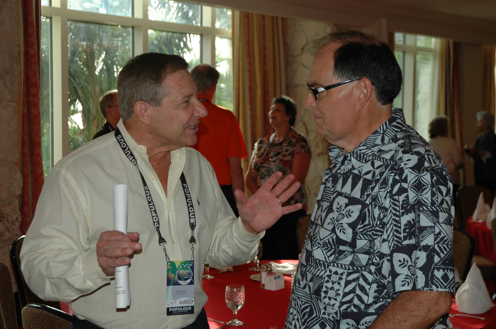 Arnie Sgalio with Executive Director John Humenik at 2011 Convention