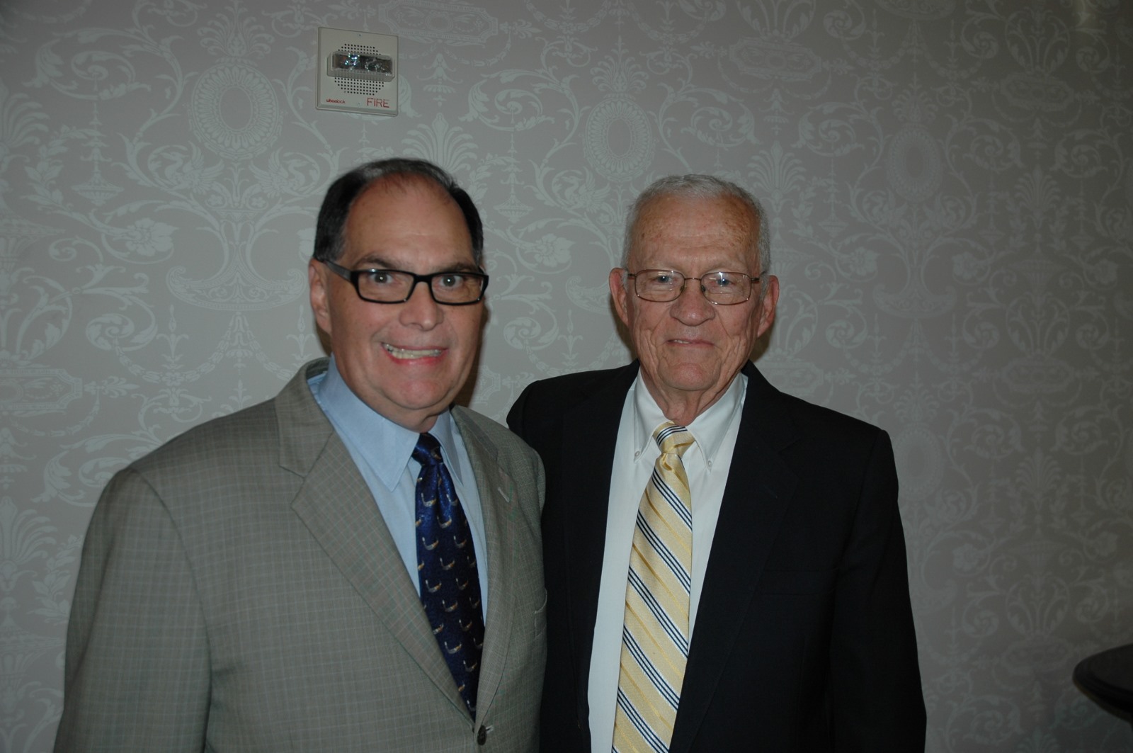 Arnie Sgalio with former CSC Secretary Fred Nuesch at the 2012 Convention