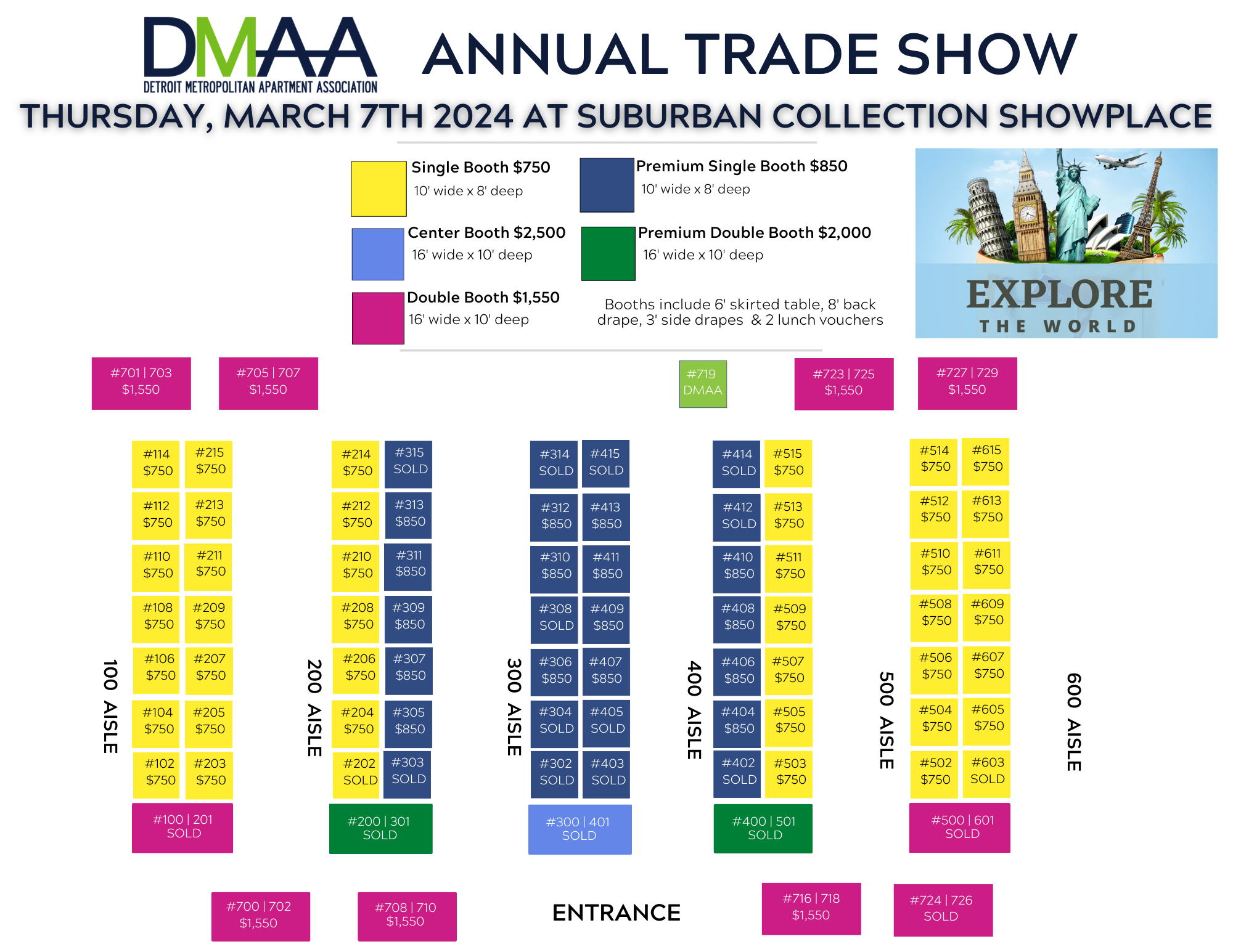 Trade Show Floor Map Detroit Metropolitan Apartment Association