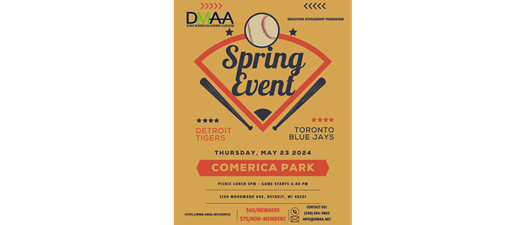 DMAA Spring Event: Detroit Tiger's Outing