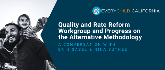 A Conversation on Quality and Rate Reform Workgroup and Progress on the Alternative Methodology